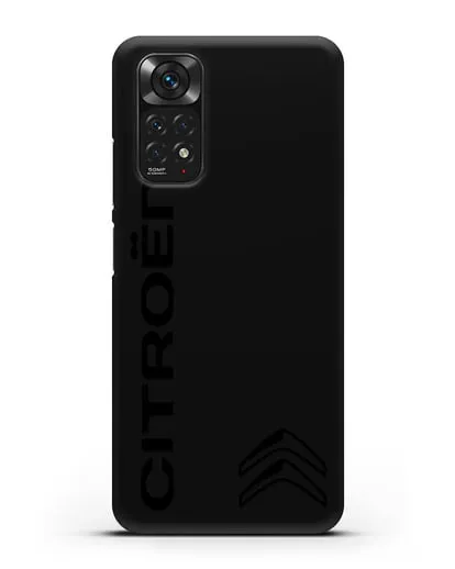 Чехол с надписью Citroen и логотипом силиконовый для Xiaomi Redmi Note 11S