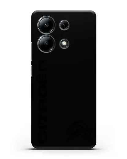 Чехол с надписью Citroen и логотипом силиконовый для Xiaomi Redmi Note 13 4G
