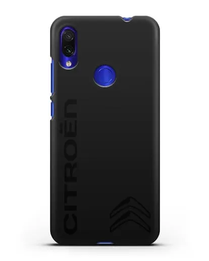 Чехол с надписью Citroen и логотипом силиконовый для Xiaomi Redmi Note 7