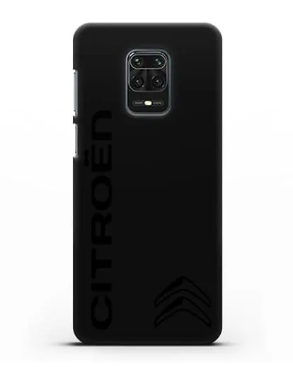 Чехол с надписью Citroen и логотипом силиконовый для Xiaomi Redmi Note 9S
