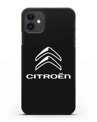 Чехол с логотипом Citroen силиконовый для iPhone 11