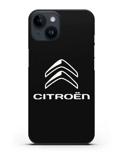 Чехол с логотипом Citroen силиконовый для iPhone 14