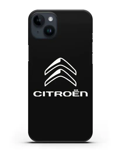 Чехол с логотипом Citroen силиконовый для iPhone 14 Plus