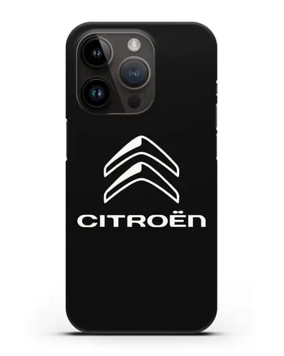 Чехол с логотипом Citroen силиконовый для iPhone 14 Pro