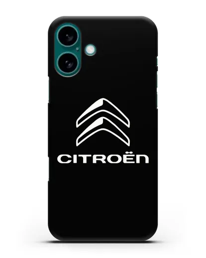 Чехол с логотипом Citroen силиконовый для iPhone 16 Plus