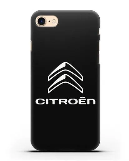 Чехол с логотипом Citroen силиконовый для iPhone 8