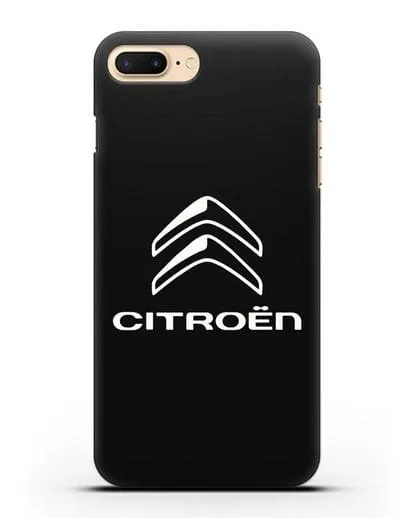 Чехол с логотипом Citroen силиконовый для iPhone 8 Plus