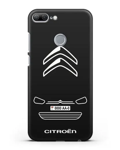 Чехол Citroen с автомобильным номером силиконовый для Honor 9 Lite
