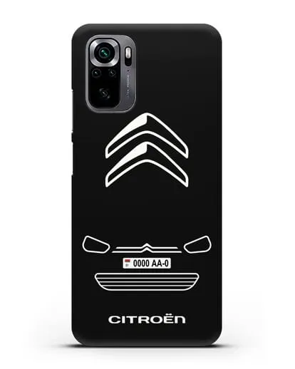 Чехол Citroen с автомобильным номером силиконовый для Xiaomi Poco M5s