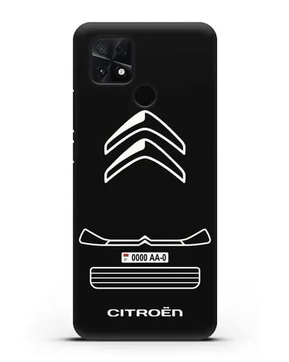 Чехол Citroen с номерным знаком силиконовый для Xiaomi Poco C40