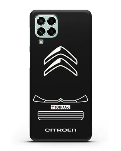 Чехол Citroen с номерным знаком силиконовый для Samsung Galaxy M53 [SM-M536]