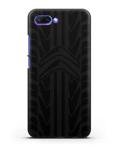 Чехол c эмблемой Citroen с протектором шин силиконовый для Honor 10