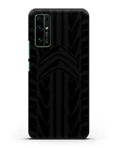 Чехол c эмблемой Citroen с протектором шин силиконовый для Honor 30