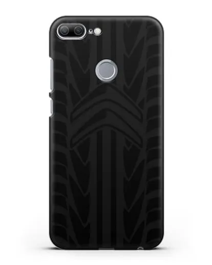 Чехол c эмблемой Citroen с протектором шин силиконовый для Honor 9 Lite