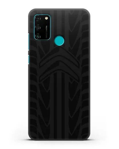 Чехол c эмблемой Citroen с протектором шин силиконовый для Honor 9A