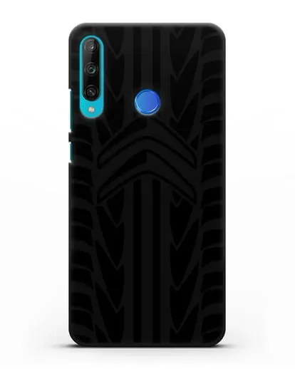 Чехол c эмблемой Citroen с протектором шин силиконовый для Honor 9C