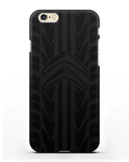 Чехол c эмблемой Citroen с протектором шин силиконовый для iPhone 6