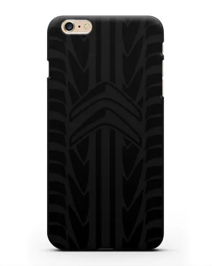 Чехол c эмблемой Citroen с протектором шин силиконовый для iPhone 6 Plus