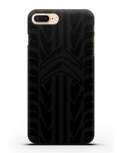 Чехол c эмблемой Citroen с протектором шин силиконовый для iPhone 8 Plus
