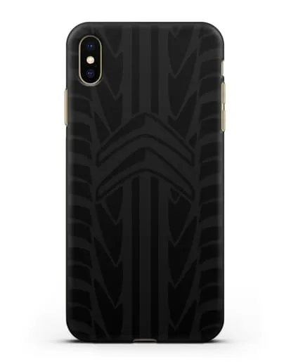 Чехол c эмблемой Citroen с протектором шин силиконовый для iPhone XS Max