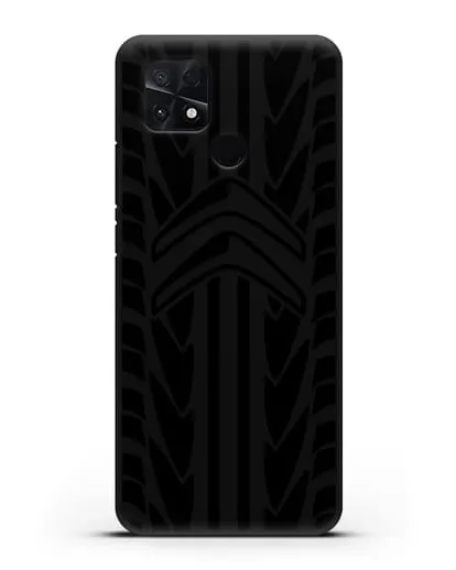 Чехол c эмблемой Citroen с протектором шин силиконовый для Xiaomi Poco C40