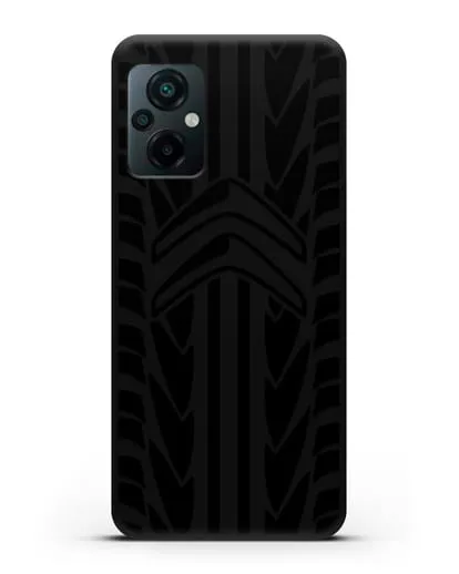 Чехол c эмблемой Citroen с протектором шин силиконовый для Xiaomi Poco M5