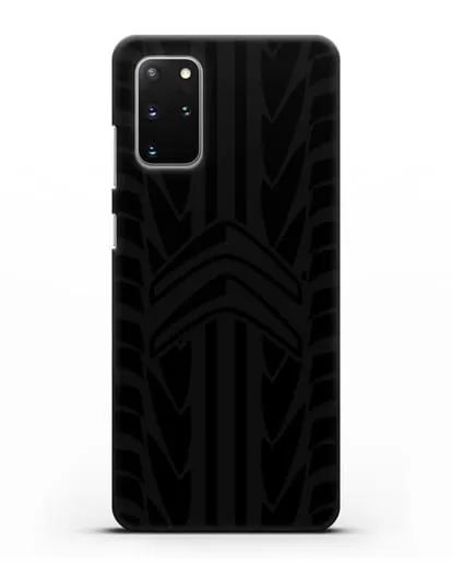 Чехол c эмблемой Citroen с протектором шин силиконовый для Samsung Galaxy S20 Plus [SM-G985F]
