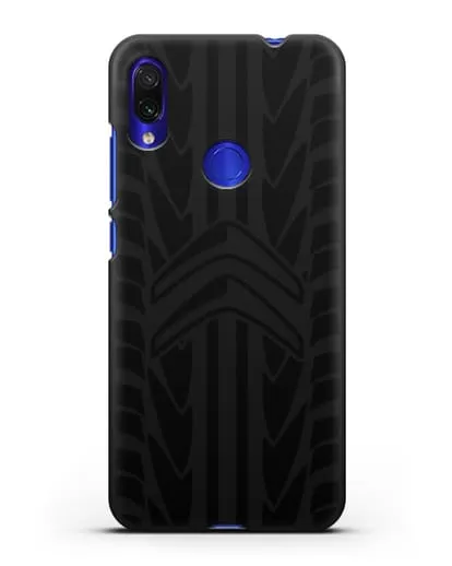 Чехол c эмблемой Citroen с протектором шин силиконовый для Xiaomi Redmi Note 7