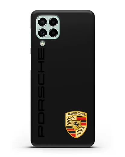 Чехол с надписью Porsche и логотипом силиконовый для Samsung Galaxy M53 [SM-M536]