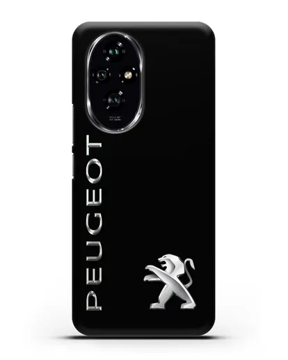 Чехол с надписью Peugeot и логотипом силиконовый для Honor 200