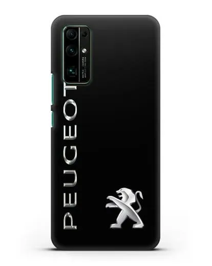 Чехол с надписью Peugeot и логотипом силиконовый для Honor 30