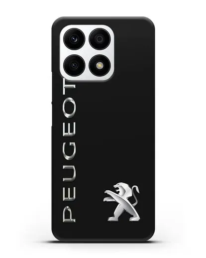 Чехол с надписью Peugeot и логотипом силиконовый для Honor X8a