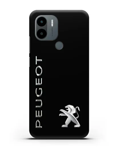 Чехол с надписью Peugeot и логотипом силиконовый для Xiaomi Poco C51