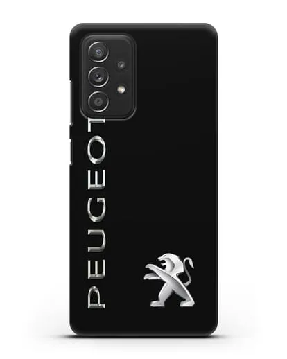 Чехол с надписью Peugeot и логотипом силиконовый для Samsung Galaxy A53