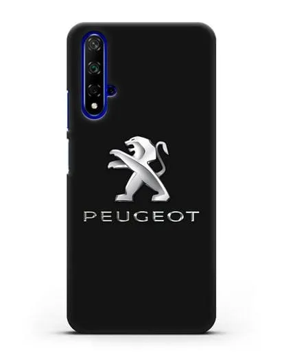 Чехол с логотипом Peugeot силиконовый для Honor 20