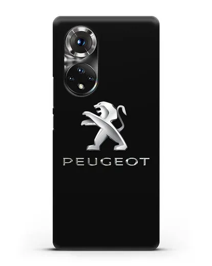 Чехол с логотипом Peugeot силиконовый для Honor 50