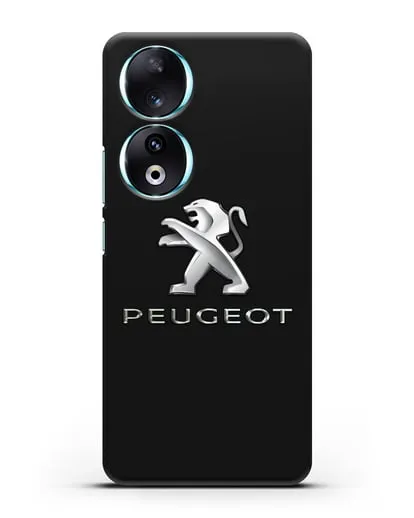 Чехол с логотипом Peugeot силиконовый для Honor 90