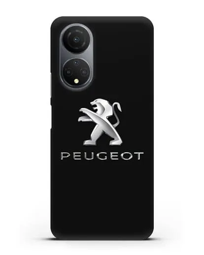 Чехол с логотипом Peugeot силиконовый для Honor X7