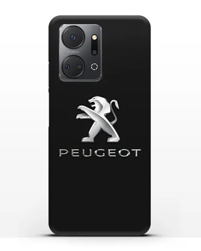 Чехол с логотипом Peugeot силиконовый для Honor X7a