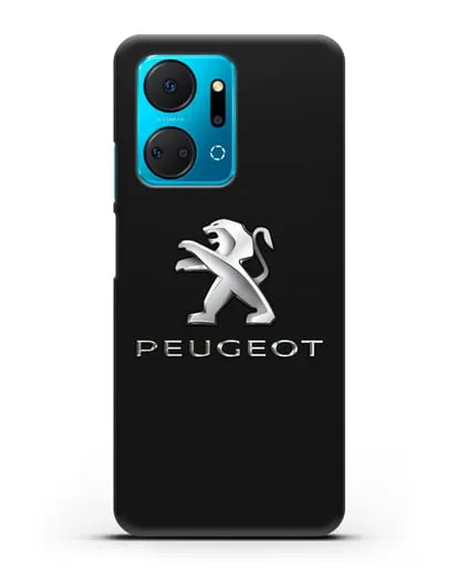Чехол с логотипом Peugeot силиконовый для Honor X7a Plus