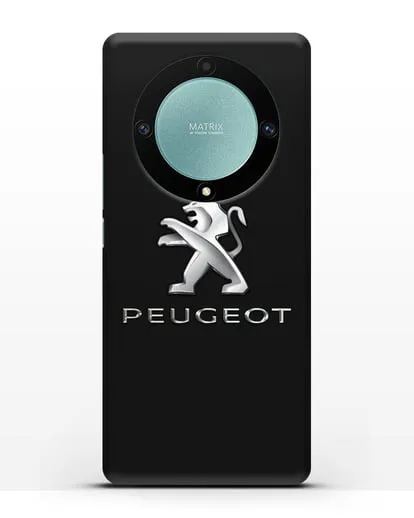 Чехол с логотипом Peugeot силиконовый для Honor X9a