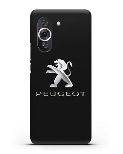 Чехол с логотипом Peugeot силиконовый для Huawei Nova 10