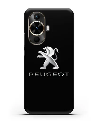 Чехол с логотипом Peugeot силиконовый для Huawei Nova 12s