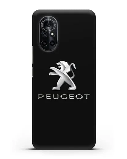 Чехол с логотипом Peugeot силиконовый для Huawei Nova 8