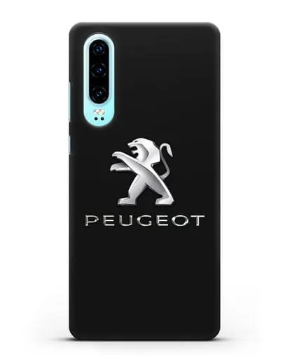 Чехол с логотипом Peugeot силиконовый для Huawei P30