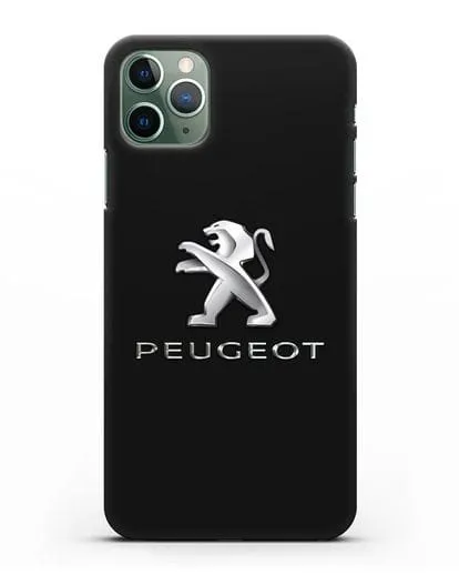 Чехол с логотипом Peugeot силиконовый для iPhone 11 Pro