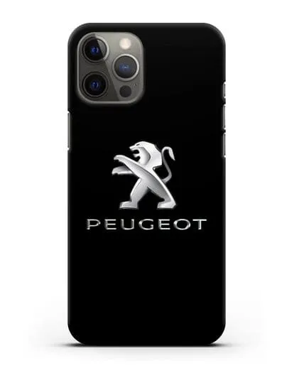 Чехол с логотипом Peugeot силиконовый для iPhone 12 Pro Max