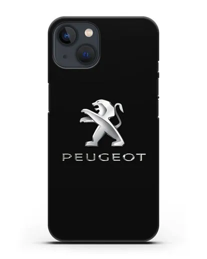Чехол с логотипом Peugeot силиконовый для iPhone 13 Mini