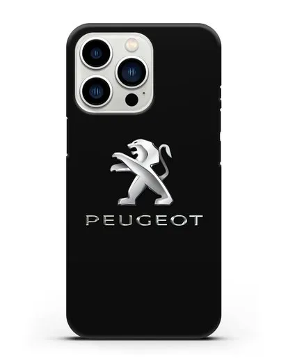 Чехол с логотипом Peugeot силиконовый для iPhone 13 Pro