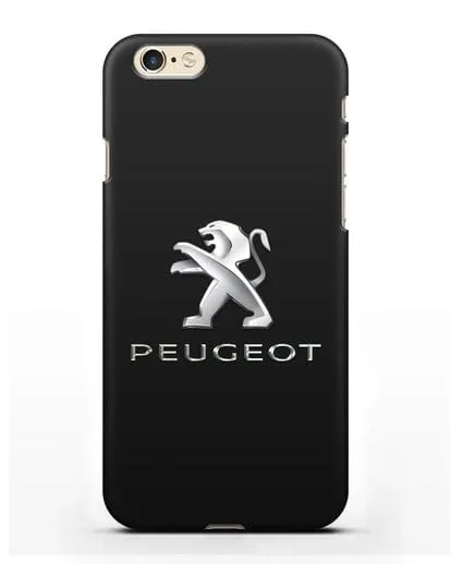 Чехол с логотипом Peugeot силиконовый для iPhone 6